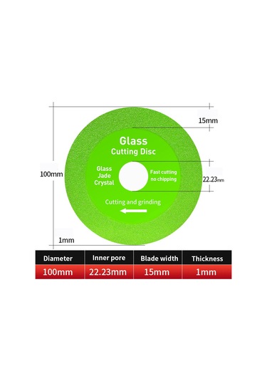 Youmex Cam, Seramik, Mermer, Jade Ve Kristal Kesim İçin 115mm 3'lü Ultra İnce Elmas Testere Bladesı - Çatlamaz Kenar, Hızlı Ve Hassas Kesim