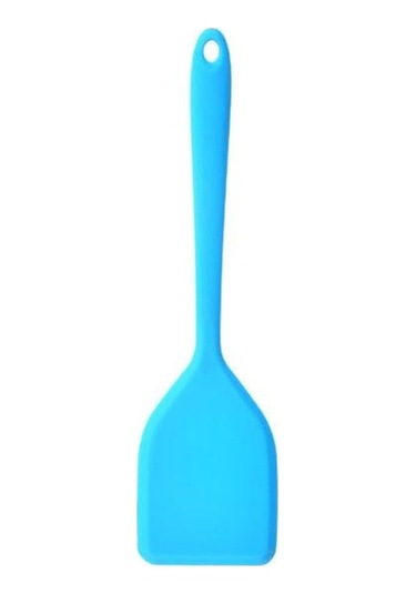 Siyah Asma Delikli Dayanıklı Küçük Korozyon Önleyici Çok Yönlü Solmaz Silikon Spatula Wok Kürek