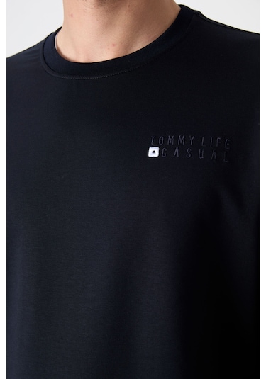 Tommy Life Lacivert Casual O Yaka Jogger Erkek Oversize Eşofman Takımı - 85120 Lacivert