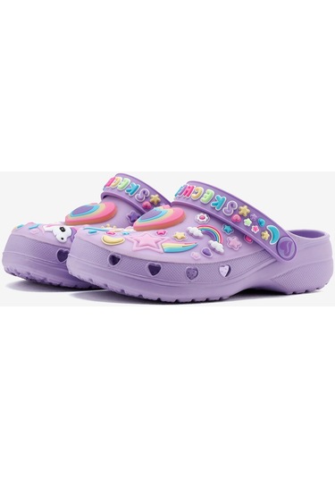Skechers Heart Charmer - Miss Girly Küçük Kız Çocuk Mor Sandalet 308406n Lvmt Mor