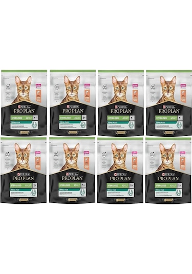 Proplan Sterilised Somon Kısır Kedi Maması 400 Gr 8 Adet