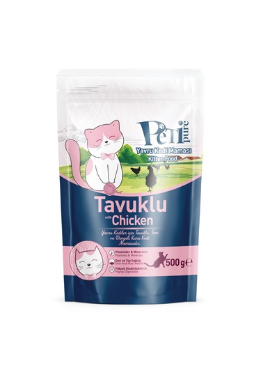 Tavuklu Kuru Yavru Kedi Maması 500 Gr