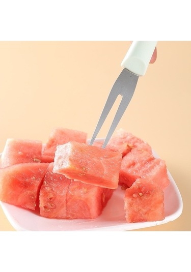 Ulzyvf Yeşil Soyucu Popsicle Paslanmaz Meyve Kesici Karpuz Dilimleme Çeliğim 3'ü 1 Arada Araçlar/ Yeşil