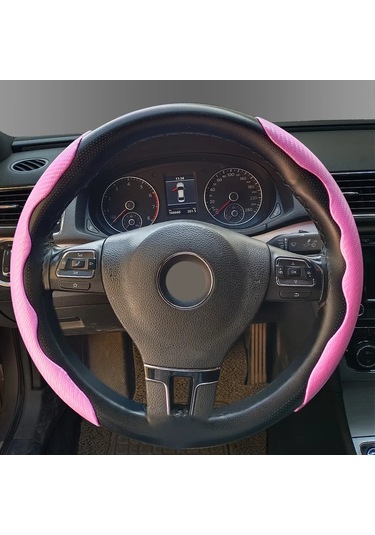 7 Renk Karbon Fiber Direksiyon Kapağı Bölümlü Koruma Anti Kayma Pink Pembe