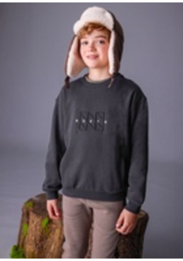 Mayoral 7405-90 Erkek Çocuk Gri Sweat Gri