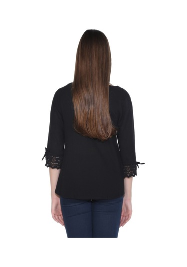 Zehra Şile Bezi Bluz Siyah Syh