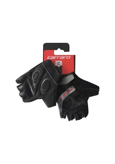 Carraro V7E Kısa Parmak Bisiklet Eldiveni Siyah M