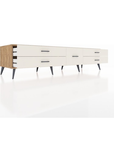 Kronos Tv Ünitesi 5 Çekmeceli 220x59x51 Çam-çam/aytaşı Atlas Çam/aytası - Atlas Çam