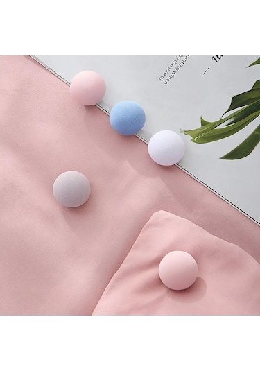 Blue-8pcs Mantar Yatak Çarşafı Yorgan Klipsi Kaymaz Klipler Battaniye Klipsi Elbise Mandalları Kapakları Raptiye Klip Tutucu Sac Kapak Tutucu