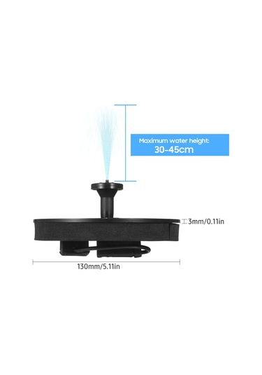 Neevoyu Güneş Enerjili Havuz Fırtınası - 4 Farklı Nozzle İle Dekoratif Su Sprayı, Bahçe Ve Akvaryum İçin