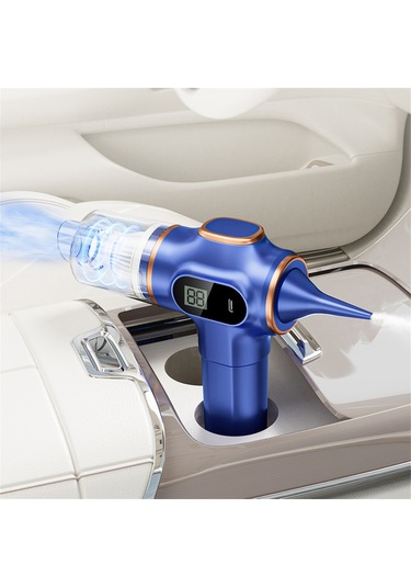 Crackedice Kablosuz Araba Elektrikli Süpürge Taşınabilir Robot Elektrikli Süpürge Siyah B