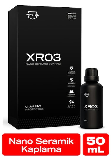 Nasiol XR03 Araç Nano Seramik Kaplama ve Boya Koruma 1.5 Yıl Dayanım 50 ML Su İtici Çizik Önleyici