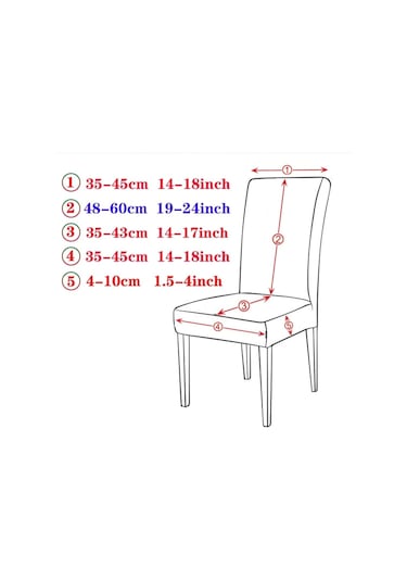 Pamuklu Kadife Sandalye Kılıfı Likralı Lastikli Sandalye Örtüsü