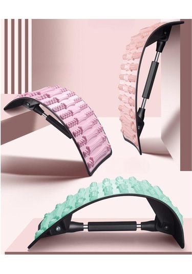 Homyl Sırt Gerdirici Ayarlanabilir Masaj Aleti Kas Eğitimi Yoga Mavi