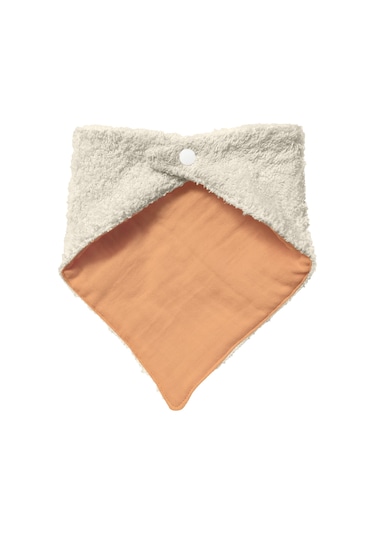 Bebek Ağız Bezi Salya Önlüğü Fular Çok Amaç 2'li K-bej Bej - Kiremit