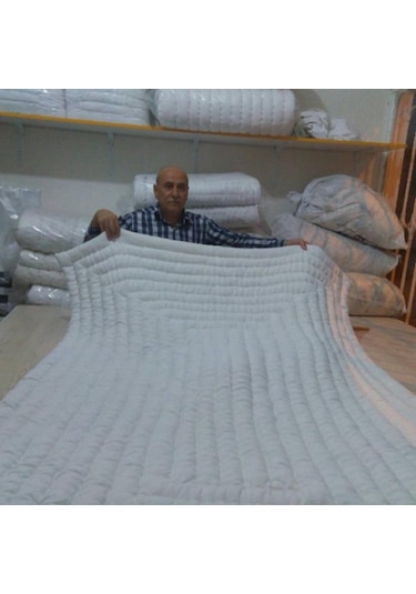 Elyaf Sepeti %100 Doğal Yünden El Dikimi Çift Kişilik Yün Yorgan