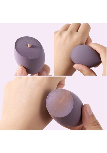 Muggio Kutulu Makyaj Sünger Seti Mor 4'lü