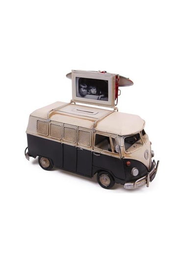 Himarry Dekoratif Metal Minibüs Çerçeveli Ve Kumbaralı Knm-1210e-3394s