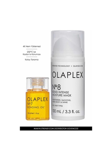 Olaplex No:8 Bonding & Intense Moisture Maske 100 ML + No:7 Bonding Oil 30 ML