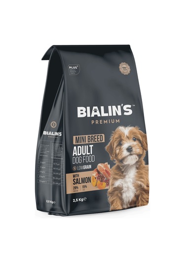 Bialins Premium Mini Breed Yetişkin Köpek Maması Somonlu 2.5kg