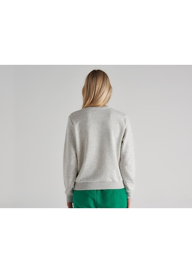 Benetton Sweatshirt Beyaz Beyaz