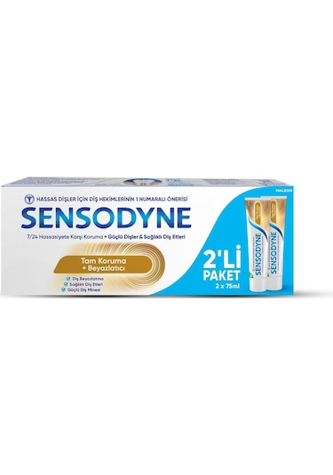 Sensodyne Diş Macunu Tam Koruma Ve Beyazlatıcı 75 Ml 2'li