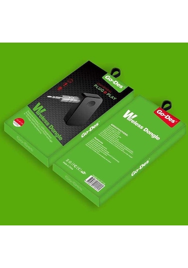 Go Des GD-BT106 Wireless Aux Dongle Mikrofonlu Tak & Çalıştır 3.5 mm Kablosuz Ses Alıcısı - ZORE-262895