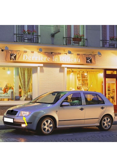 Skoda Fabia 1 2000-08 Sol Ön Far Lambası İçi Krom Tip 6y1941015h