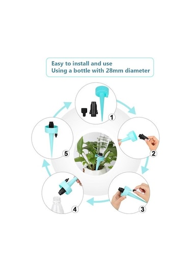 Otomatik Yavaş Salınımlı Sulama Başlıkları - Iç Ve Dış Mekan 7101 Mavi