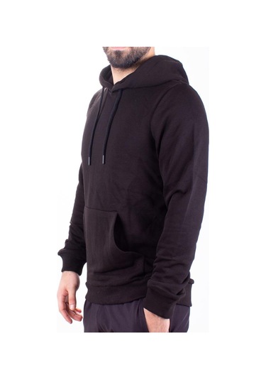 Twister 2732 Siyah Kapüşonlu Erkek Sweatshirt Siyah