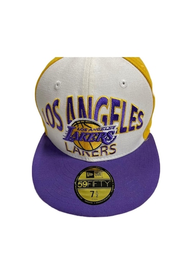NEW ERA BEYAZ SARI MOR LA LAKERS ŞAPKA L712