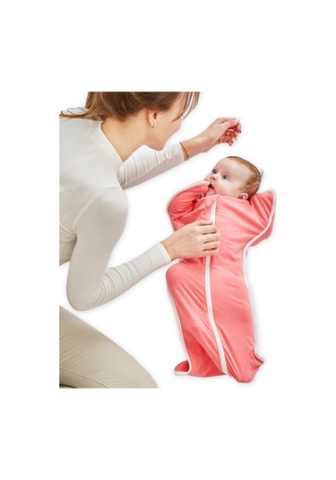 Moveevo Insular Bebek Kundak Pamuklu Bebek Uyku Tulumu 3-6 Aylık Bebek Gül Kırmızısı L Beden 68cm İçin Uygundur Kırmızı