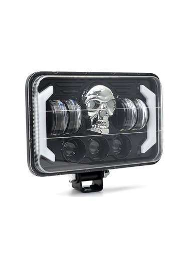5" Rgb Kuru Kafa Angel Skull Off Road Led Lambası