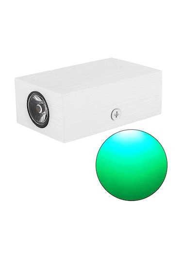 Suntek Led Duvar Işık Yukarı Aşağı Lamba Aplik Aydınlatma Yeşil Işık Yeşil