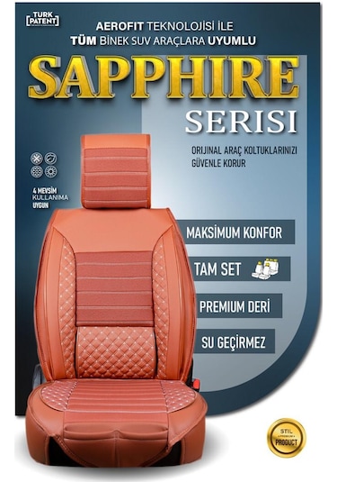 Volvo Xc40 Oto Koltuk Kılıfı Ön Arka Set Tarçın Plus Serisi Scr