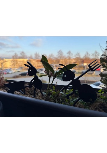 Dekoratif Bahçe Karınca Figürü Saksı İçin Karışık 5 Adet