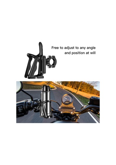 Bisiklet Su Şişesi Tutucu Dönebilen Motosiklet Içecek Yb24981 Siyah Siyah