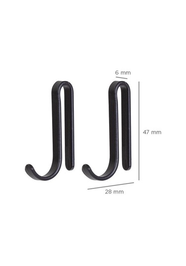 4 Adet Plastik Askı Metal Banyo Mutfak Rafları Için Siyah