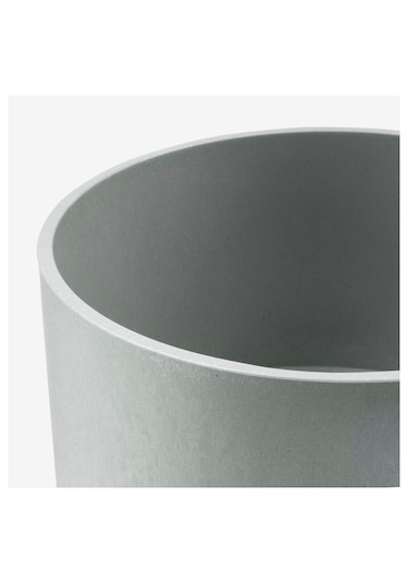 Plastik Saksı, Gri, 19 Cm 9X15 Cm Körüklü-20 Adet