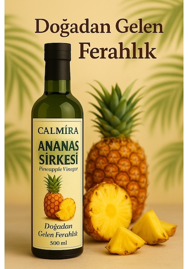 Calmira Ananas Sirkesi Doğal Fermantasyon Pineapple Vinegar 500 Ml