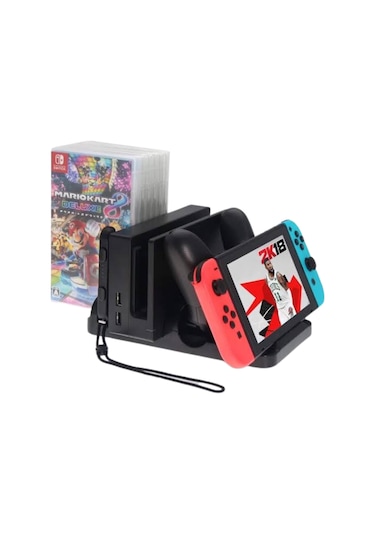 Yues Switch Stand Joy-Con Şarj Standı Oyun Bölmeli