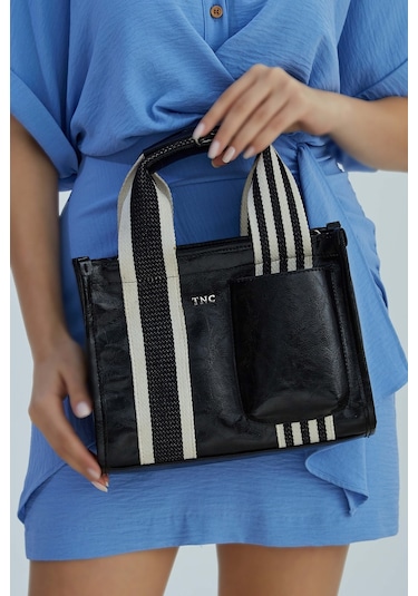 Tamer Tanca Kadın Vegan Siyah Rugan Omuz Çanta 1003 2000 Bn Canta Sk23/24 Sıyah Krsk Rgn Siyah