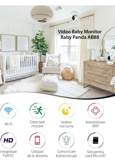 Panda Görünümlü 360 1080p Ip Güvenlik Kamerası Gece Görüşlü Wifi