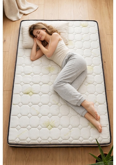 Artex Visco Şilte Yer Yatağı Aloe 9 +-1cm Cm Ped Yatak Şiltesi Pedi Topper Mattress Tek Kişilik