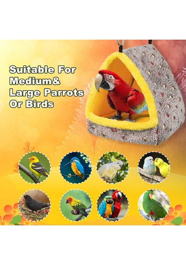 Leezsing Kuş Evi Kuş Yataklığı Kışın Papağan Gine Domuzu Çinçilya Kirpi İçin Kafes Peluş