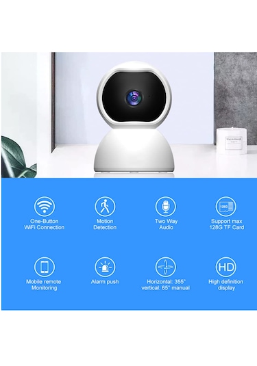 Wifi Güvenlik Kamerası 2mp 1080p Hd Akıllı Ip Kamera Onvif V380