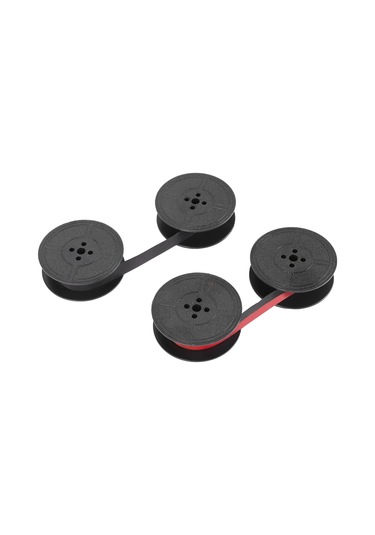 Leasetake Paket Daktilo Şeridi Çift Makaralı Daktilo Şeridi Mürekkebi Çift Makaralı Mürekkep Çoğu Daktilo İçin Yedek Parça Kırmızı, Siyah