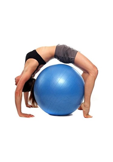 65cm Mavi Pilates Topu Profesyonel Yoga, Pilates Ve Spor Topu