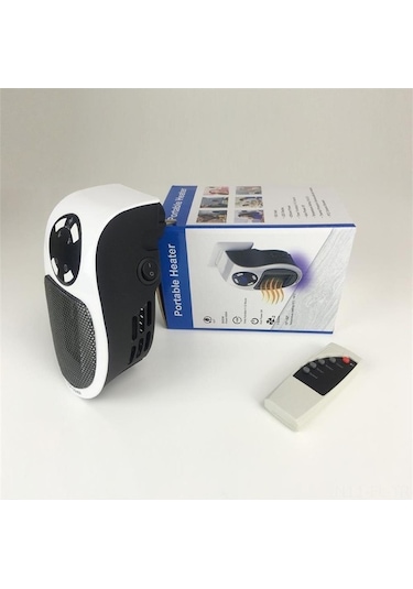 Pazly 500w Taşınabilir Ptc Seramik Isıtıcı, Uzaktan Kumandalı, 2 Hızlı, Otomatik Kapanma, Güvenli, Ev Ve Ofis İçin