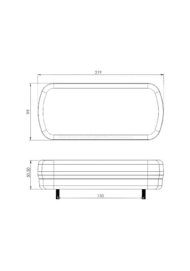 Karavan Stop Lambası Neon Led Uzun Tip 12v-558